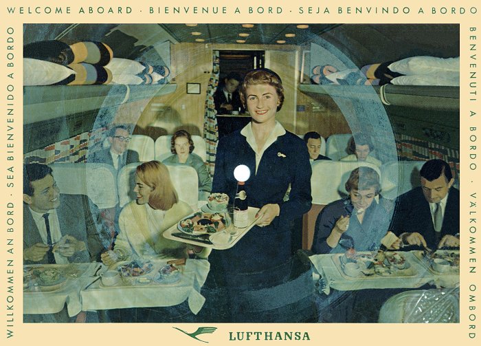 Lufthansa-Postkarte